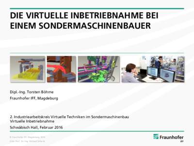 Fraunhofer IFF Magdeburg Forschung für die Praxis