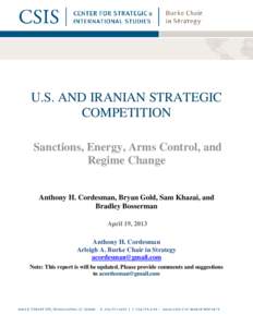 Iran V: Sanctions Competition  January 4, 2013 0