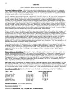 Clocks / Alkali metals / Reducing agents / National Institute of Standards and Technology / Pollucite / Zeolites / Caesium / NIST-F1 / Rubidium / Chemistry / Matter / Measurement