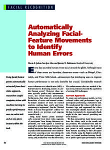 Facial Recognition  Automatically Analyzing FacialFeature Movements to Identify Human Errors