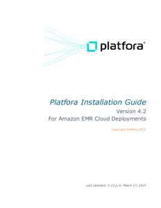 Platfora Installation Guide