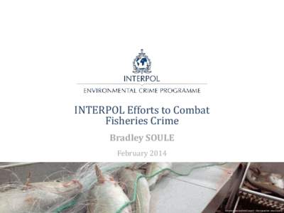 INTERPOL Efforts to Combat Fisheries Crime Bradley SOULE February 2014  ©Norwegian Seafood Council – Photographer: Jean Gaumy