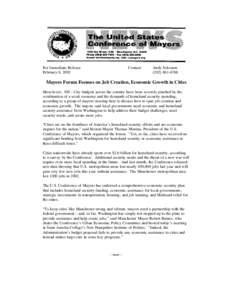 Government / Politics of the United States / Public administration / United States Conference of Mayors / Thomas Menino / United States Department of Homeland Security