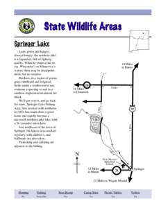 State Wildlife Areas[removed]Springer Lake