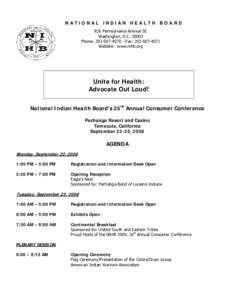 Indian Health Service / United States Public Health Service / National Congress of American Indians / Rosebud Indian Reservation / Cherokee Nation / Urban Indian / Alaska Native Tribal Health Consortium / Native Americans in the United States / United States Department of Health and Human Services / Geography of South Dakota / Health / South Dakota