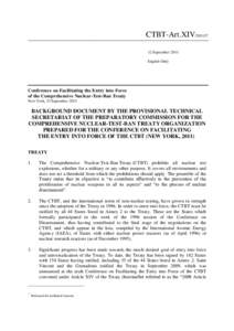 CTBT-Art.XIV[removed]September 2011 English Only Conference on Facilitating the Entry into Force of the Comprehensive Nuclear-Test-Ban Treaty