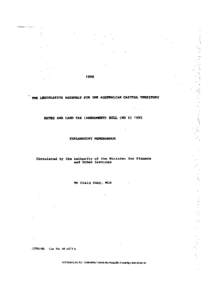 1990  THE LEGISLATIVE ASSEMBLY FOR THE AUSTRALIAN CAPITAL TERRITORY RATES AND LAND TAX (AMENDMENT) BILL (NO[removed]