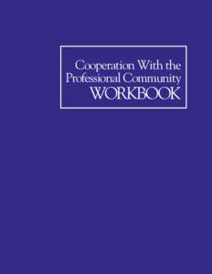 M-41i Cooperation with the professional community Workbook