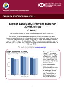 Scottish Survey of Literacy and NumeracyLiteracy)