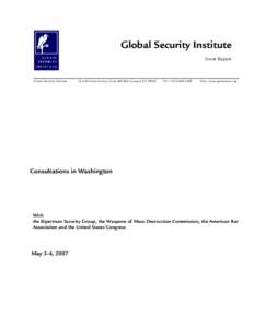 Global Security Institute Event Report