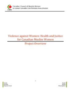 Violence against Women: Health and Justice for Canadian Muslim Women Project Overview 1 Equity