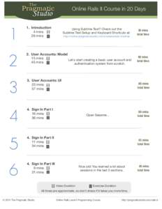 Online Rails II Course in 20 Days[removed]