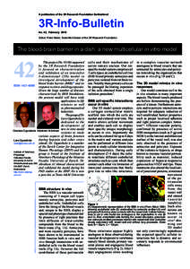 A publication of the 3R Research Foundation Switzerland  3R-Info-Bulletin No. 42, February[removed]Editor: Peter Maier, Scientific Adviser of the 3R Research Foundation