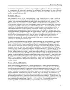 Aquatic ecology / Wetland / California Coastal Conservancy / Hamilton Wetland Restoration Project / San Francisco Bay / United States Army Corps of Engineers / Wetland conservation / Water Resources Development Act / Environment of California / California / Ecology