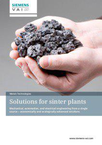 Metals Technologies  Solutions for sinter plants
