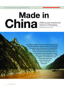 Chongqing / Western China / ABB Group / Transformer / Three Gorges Dam / Dams / Technology / Electrical engineering