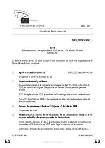 [removed]PARLAMENTO EUROPEO Comisión de Asuntos Jurídicos  JURI_PV(2010)0902_1