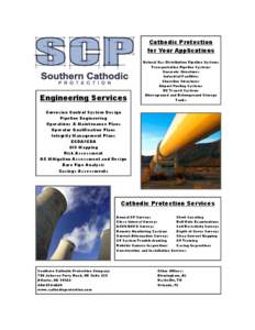 Cathodic Protection for Your Applications Engineering Services  Natural Gas Distribution Pipeline Systems