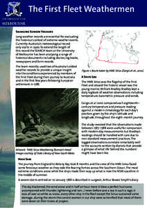 The First Fleet Weathermen Salvaging Sunken Treasure Long weather records are essential for evaluating the historical context of extreme weather events. Currently Australia’s meteorological record only starts in 1900. 