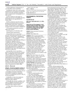 Pollutants / Smog / Air pollution / Volatile organic compound / Reasonably Available Control Technology / Title 40 of the Code of Federal Regulations / Clean Air Act / Emissions trading / Emission standard / Pollution / Environment / United States Environmental Protection Agency