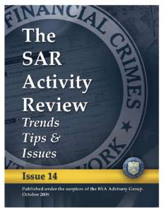 Financial Crimes Enforcement Network  The SAR Activity Review