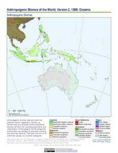 Anthropogenic Biomes of the World, Version 2, 1800: Oceania Anthropogenic Biomes[removed],000 Km