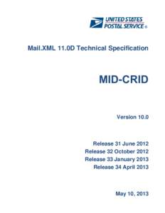 Mail.XML 11.0D Technical Specification  MID-CRID Version 10.0