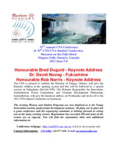 Keynote / Speeches / Canadian Nuclear Society