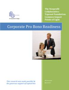 Corporate Pro Bono Readiness