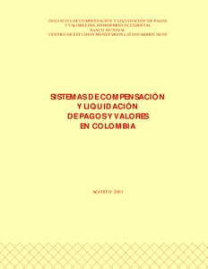 INICIATIVA DE COMPENSACIÓN Y LIQUIDACIÓN DE PAGOS Y VALORES DEL HEMISFERIO OCCIDENTAL BANCO MUNDIAL