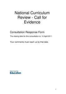 Education in Northern Ireland / Education in Wales / National Curriculum / Curriculum / Information and communication technologies in education / Darul Uloom /  Birmingham / Cambridge Primary Review / Education / Education in England / Curricula