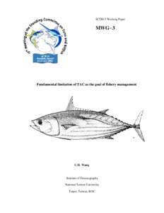 Biology / Stock assessment / Overfishing / Fisheries management / Biomass / Maximum sustainable yield / Fisheries science / Fishing / Environment