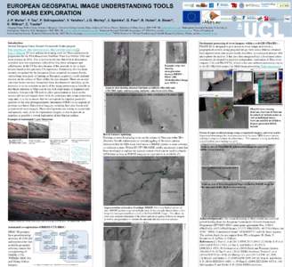 EUROPEAN GEOSPATIAL IMAGE UNDERSTANDING TOOLS FOR MARS EXPLORATION www.provide-space.eu