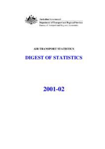 AIR TRANSPORT STATISTICS  DIGEST OF STATISTICS[removed]