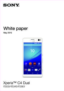 i5III DSDS draft WP  White paper MayXperia™ C4 Dual