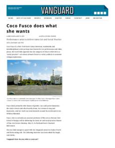 Coco Fusco does what she wants | Portland State Vanguard
