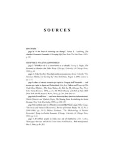 sources_Layout:15 PM Page 1  SOURCES EPIGRAPH page iii “A few lines of reasoning can change”: Steven E. Landsburg, The