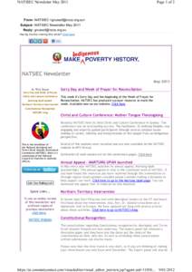 NATSIEC newsletter May 2011