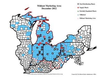 Pool Distributing Plants  Mideast Marketing Area December[removed]Supply Plants