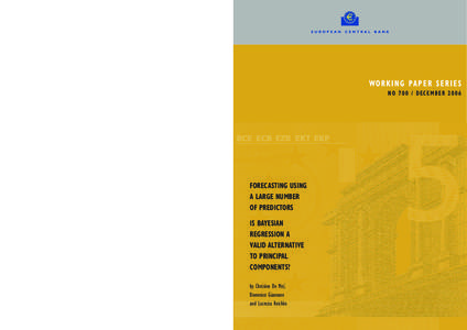 Time series analysis / Bayesian statistics / Statistical forecasting / Linear regression / Bayesian VAR / Principal component regression / Bayesian linear regression / Bayesian inference / Forecasting / Statistics / Regression analysis / Econometrics