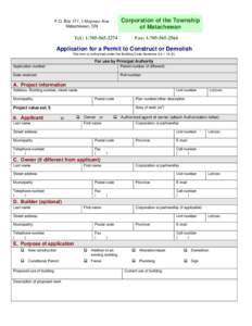 Microsoft Word - Application for a permit to Construct or Demolish.doc
