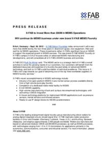 Microsoft Word - Press Release - X-FAB MEMS_final_clean_for_26Sep2012.doc