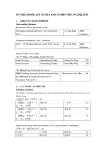 Microsoft Word - INTERSCHOOL ACTIVITIES AND COMPETITIONS 2012_14June_ revised by ho final.doc