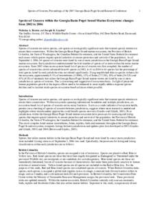 Microsoft Word - GB-PS Species of Concern 2006 Manuscript.doc
