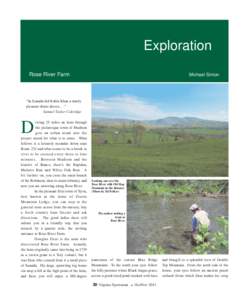Exploration Rose River Farm Michael Simon  “In Xanadu did Kubla Khan a stately
