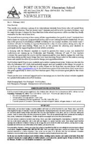 PORT GUICHON Elementary School 4381 46A Street, Delta, BC Phone: [removed]Fax: [removed]http://pg.deltasd.bc.ca/ NEWSLETTER No.	
  6	
  –	
  February	
  2013	
  