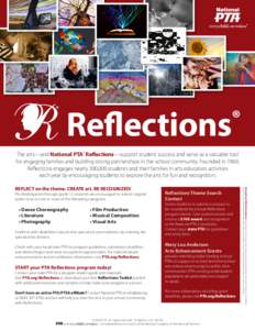 Reflections  ® The arts—and National PTA® Reflections—support student success and serve as a valuable tool for engaging families and building strong partnerships in the school community. Founded in 1969,