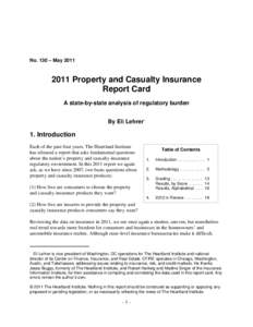 P:�st�icy StudiesX P&C Report Card Fourth Edition 2011[removed]Property and Casualty Report Card 2011.wpd