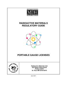 Radioactive Materials Regulatory Guide