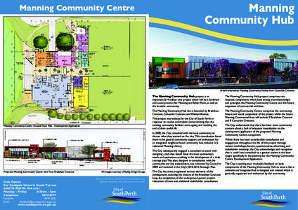 Manning Community Centre  Manning Community Hub  Artist’s impression Manning Community Facility from Conochie Crescent